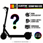 SEGWAY MAX G30 SKIN | CUSTOM – Custom-Wunschdesign mit Scootersilhouette, Farben, Motiven und Schriftzügen