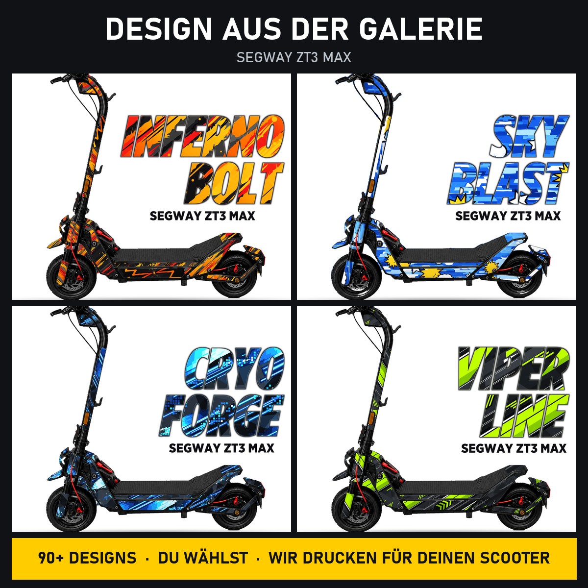 Segway ZT3 Max Skin – Design aus der Galerie, Beispiel-Designs