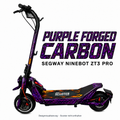 Segway ZT3 Max Skin – PURPLE FORGED CARBON – Designansicht | Escooter Skins