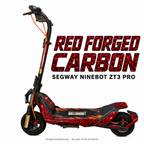 Segway ZT3 Max Skin – RED FORGED CARBON – Designansicht | Escooter Skins