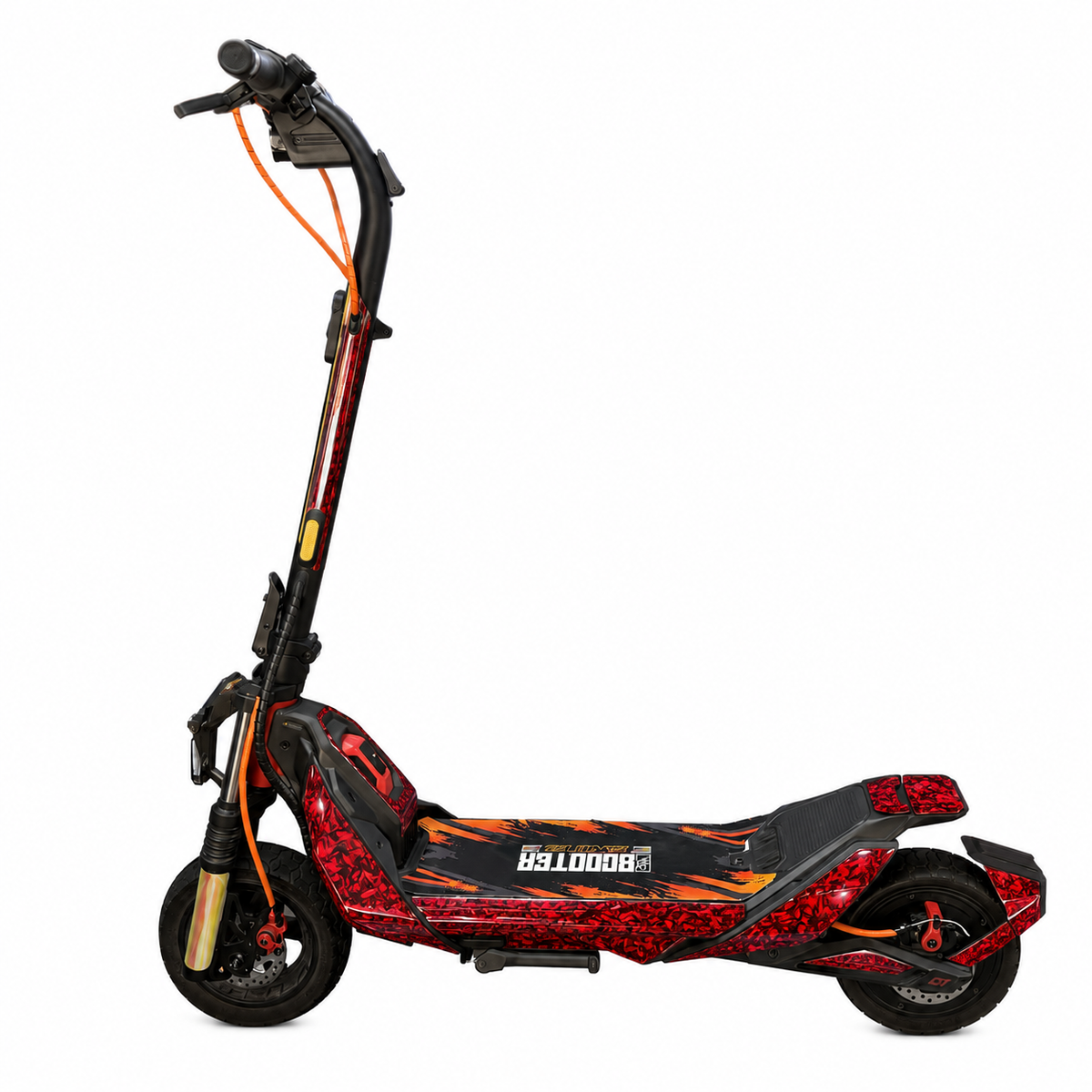 Segway ZT3 Max Skin – RED FORGED CARBON – Designansicht | Escooter Skins