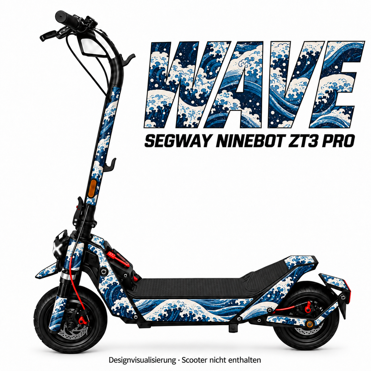 Segway ZT3 Max Skin – WAVE – Designansicht | Escooter Skins