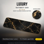 TRITTBRETT SKIN | LUXURY – Trittbrett-Skin 20 × 60 cm oder passend zugeschnitten, mit rutschfestem Struktur-Laminat. Designvisualisierung.