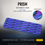 TRITTBRETT SKIN | PRISM – Trittbrett-Skin 20 × 60 cm oder passend zugeschnitten, mit rutschfestem Struktur-Laminat. Designvisualisierung.