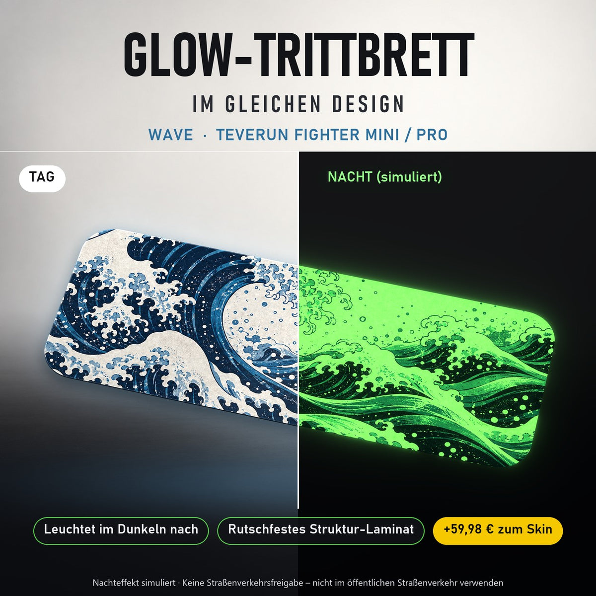 Glow-Trittbrett – WAVE, Tag/Nacht