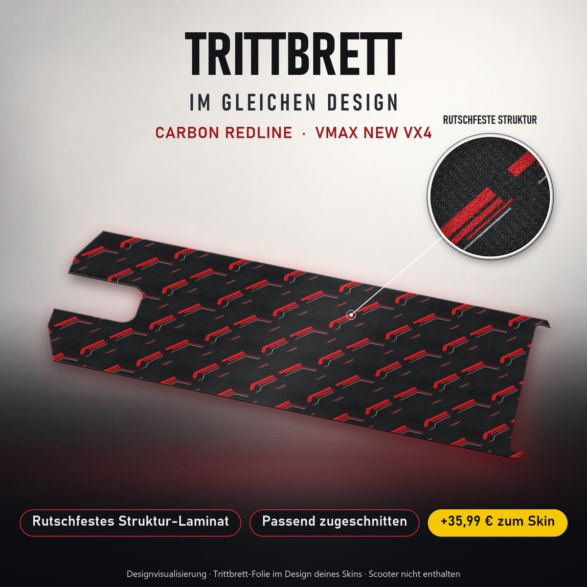 Trittbrett im gleichen Design – CARBON REDLINE