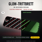 Glow-Trittbrett – ELECTRIC POWER RED, Tag/Nacht