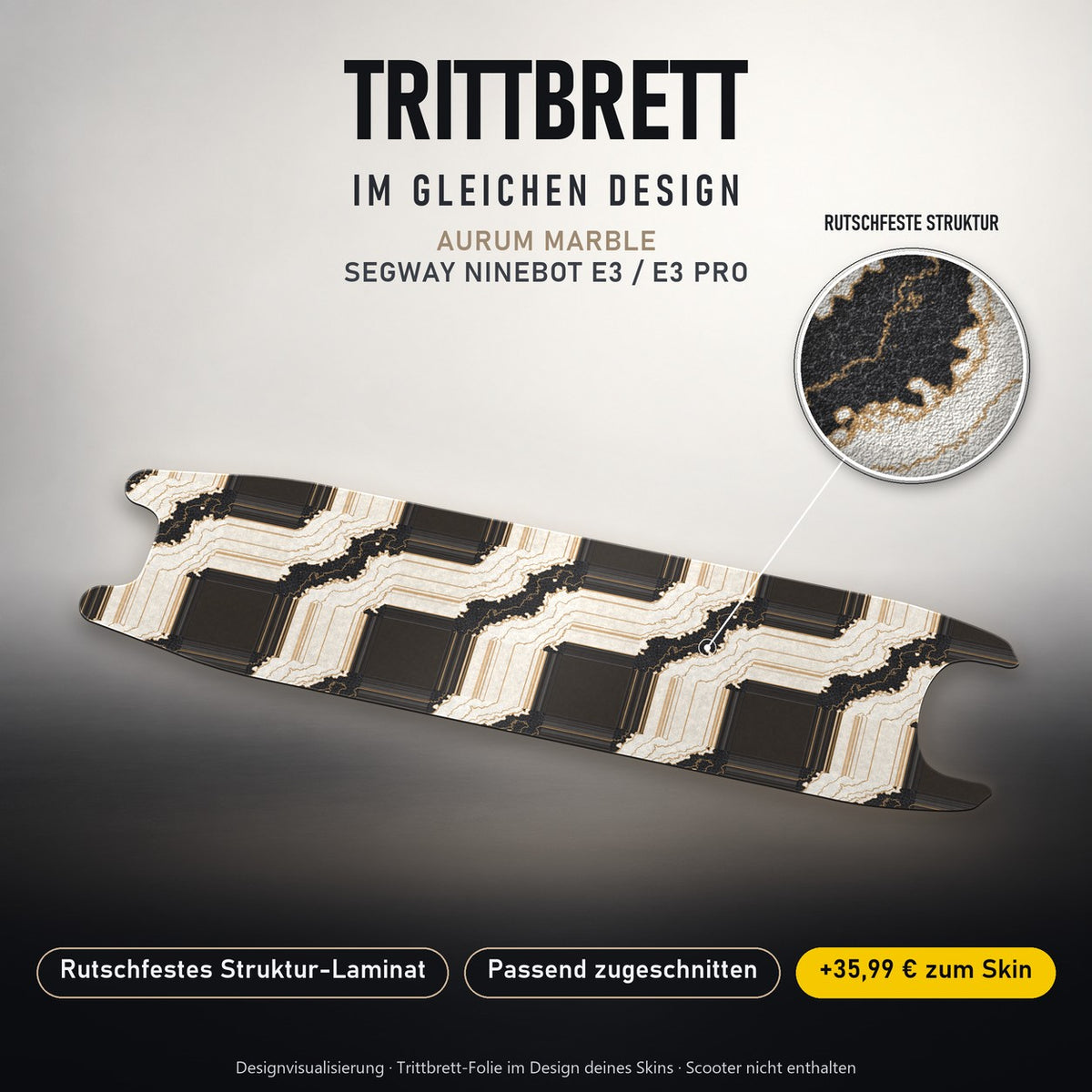 Trittbrett im gleichen Design – AURUM MARBLE