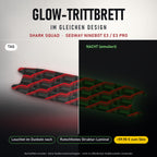 Glow-Trittbrett – SHARK SQUAD, Tag/Nacht