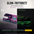 Glow-Trittbrett – NEON TRIBAL, Tag/Nacht
