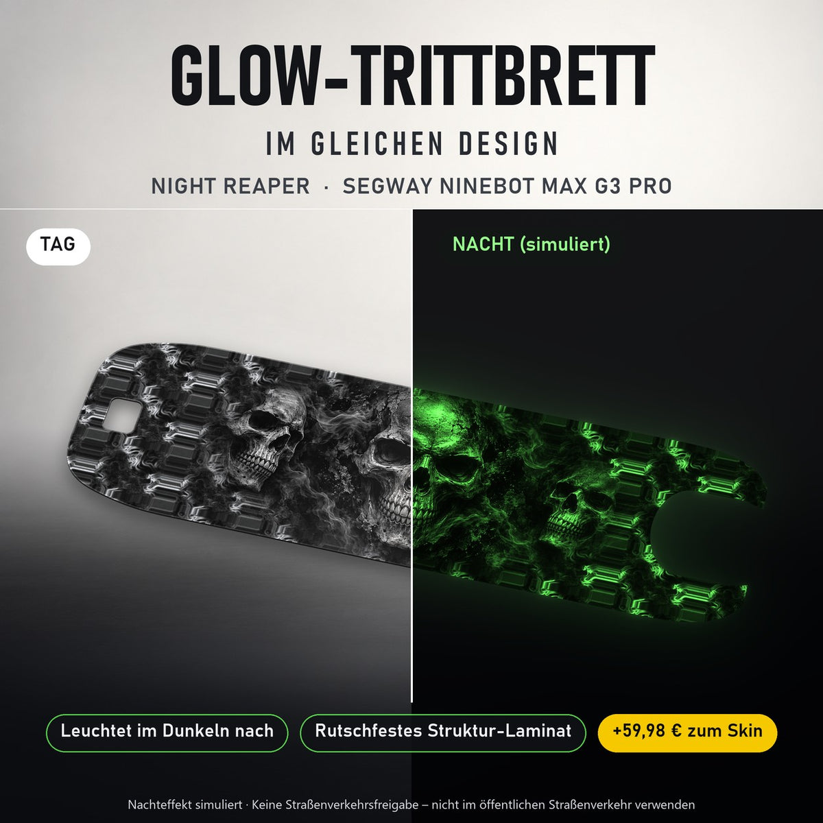 Glow-Trittbrett – NIGHT REAPER, Tag/Nacht