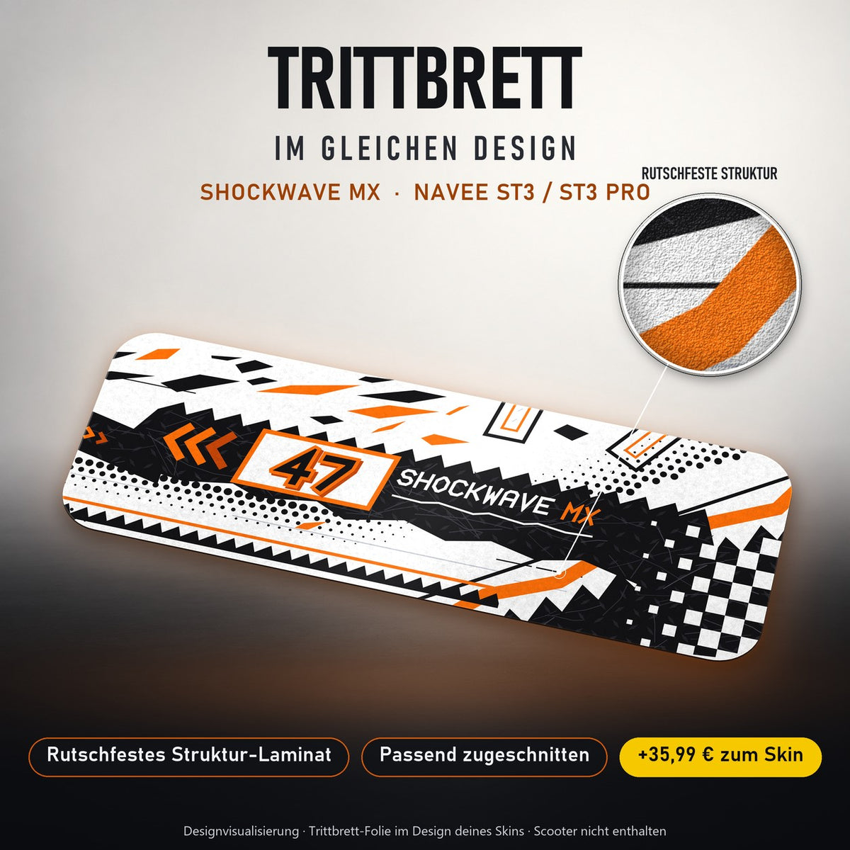 Trittbrett im gleichen Design – SHOCKWAVE MX