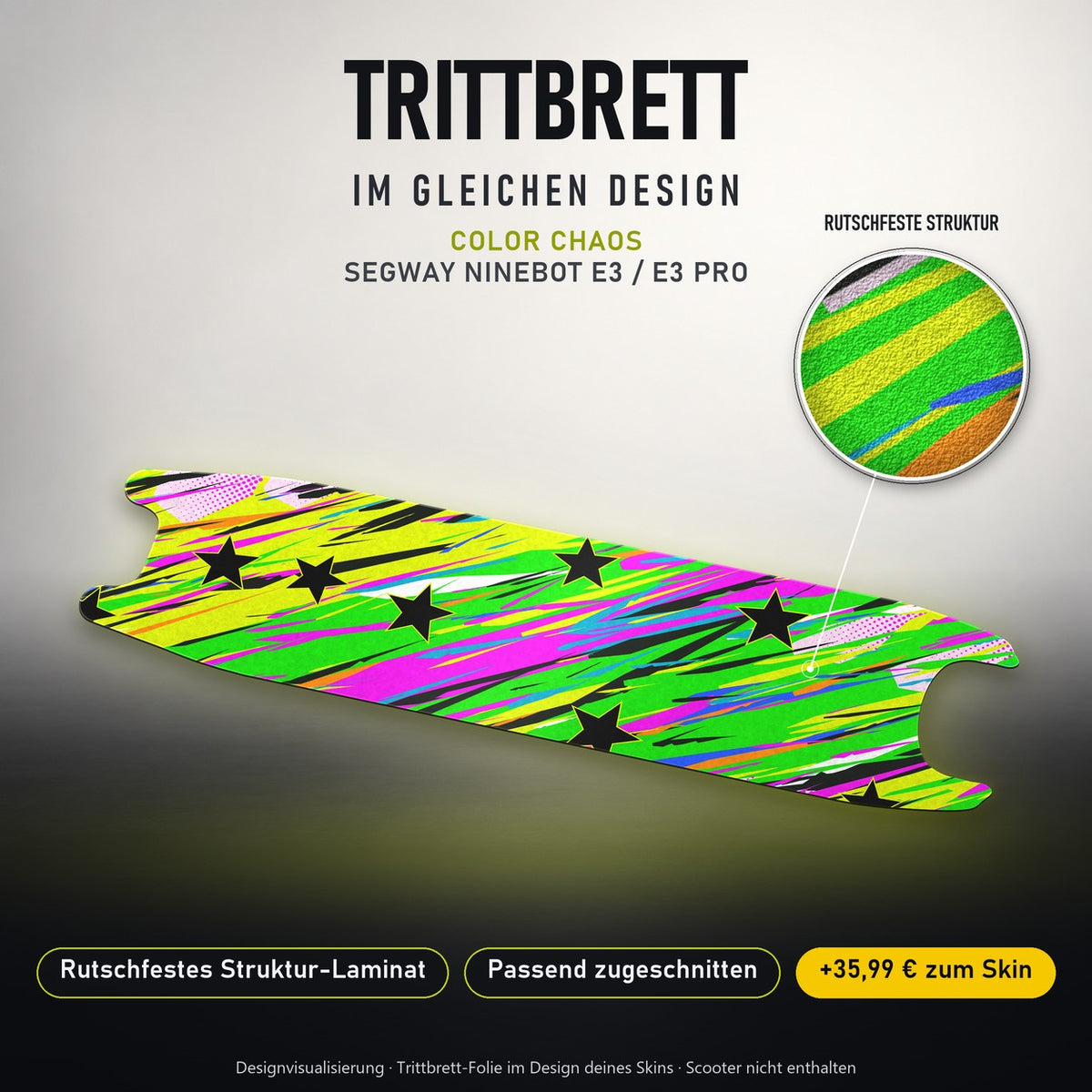 Trittbrett im gleichen Design – COLOR CHAOS