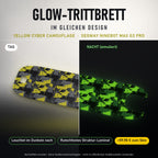 Glow-Trittbrett – YELLOW CYBER CAMOUFLAGE, Tag/Nacht