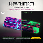 Glow-Trittbrett – NEON HEARTBEAT, Tag/Nacht