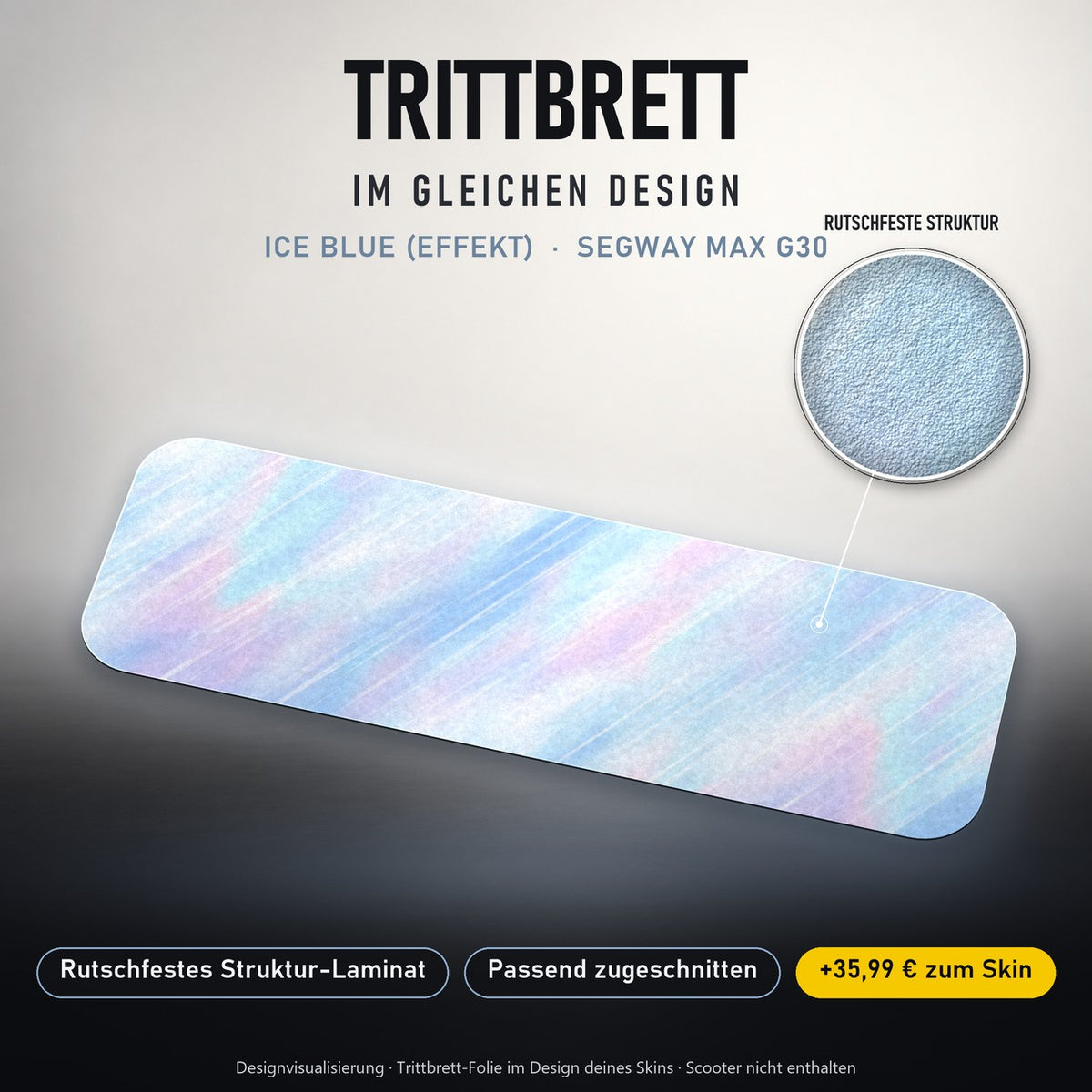 Trittbrett im gleichen Design – ICE BLUE (EFFEKT)