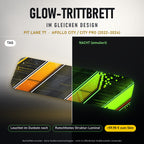 Glow-Trittbrett – PIT LANE 77, Tag/Nacht
