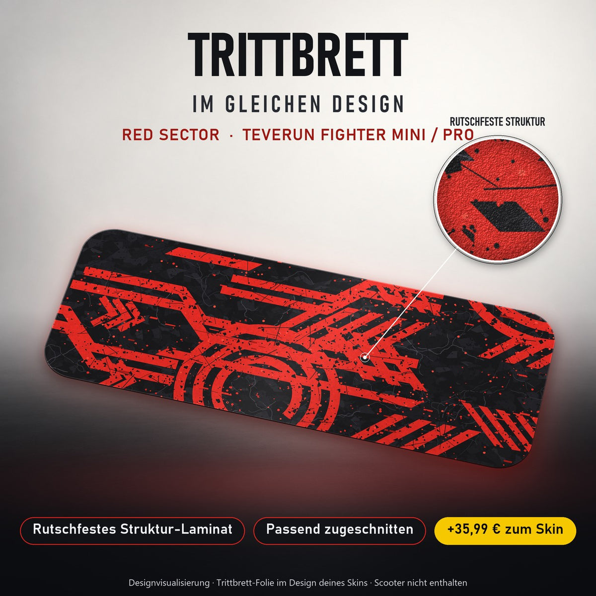 Trittbrett im gleichen Design – RED SECTOR