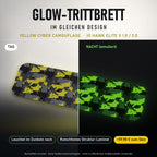 Glow-Trittbrett – YELLOW CYBER CAMOUFLAGE, Tag/Nacht