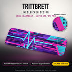 Trittbrett im gleichen Design – NEON HEARTBEAT