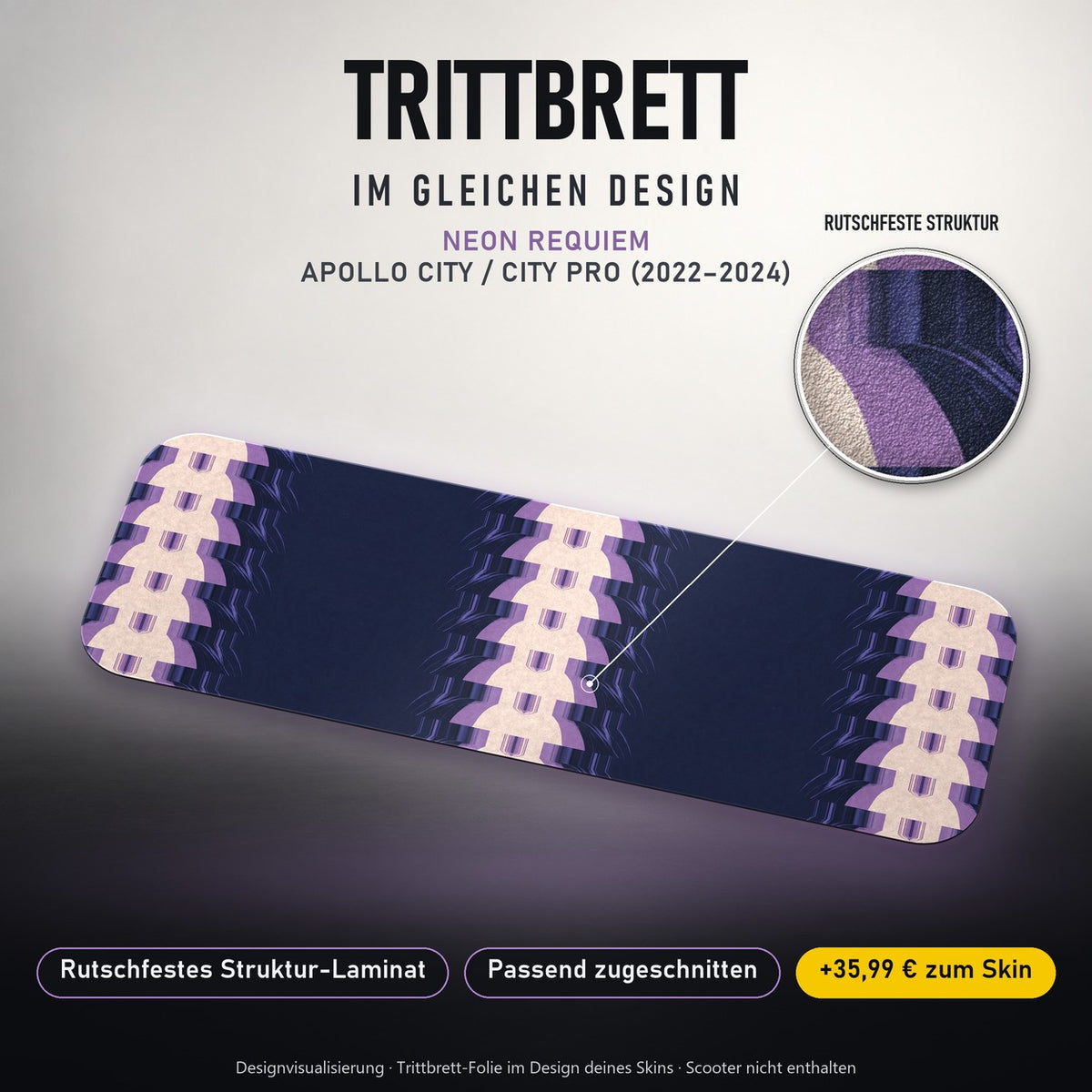 Trittbrett im gleichen Design – NEON REQUIEM