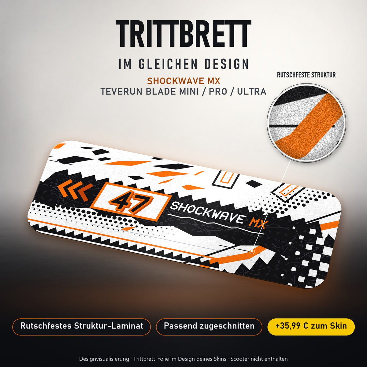 Trittbrett im gleichen Design – SHOCKWAVE MX