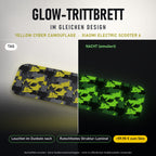 Glow-Trittbrett – YELLOW CYBER CAMOUFLAGE, Tag/Nacht