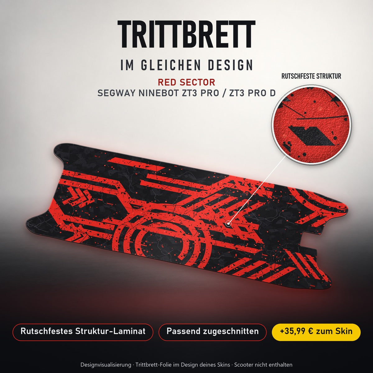 Trittbrett im gleichen Design – RED SECTOR