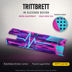 Trittbrett im gleichen Design – NEON HEARTBEAT