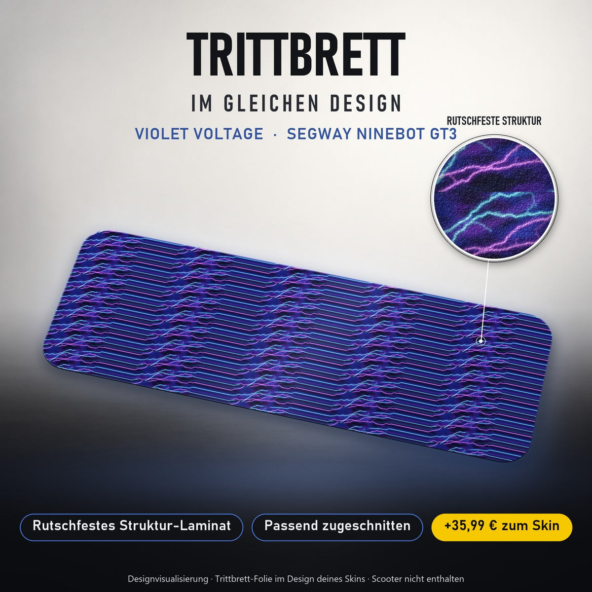 Trittbrett im gleichen Design – VIOLET VOLTAGE