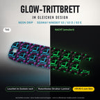 Glow-Trittbrett – NEON DRIP, Tag/Nacht