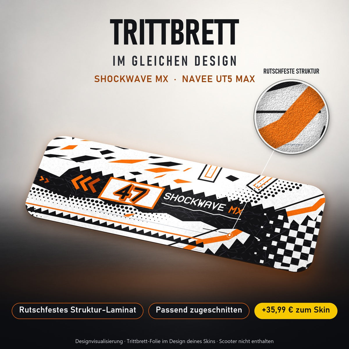 Trittbrett im gleichen Design – SHOCKWAVE MX
