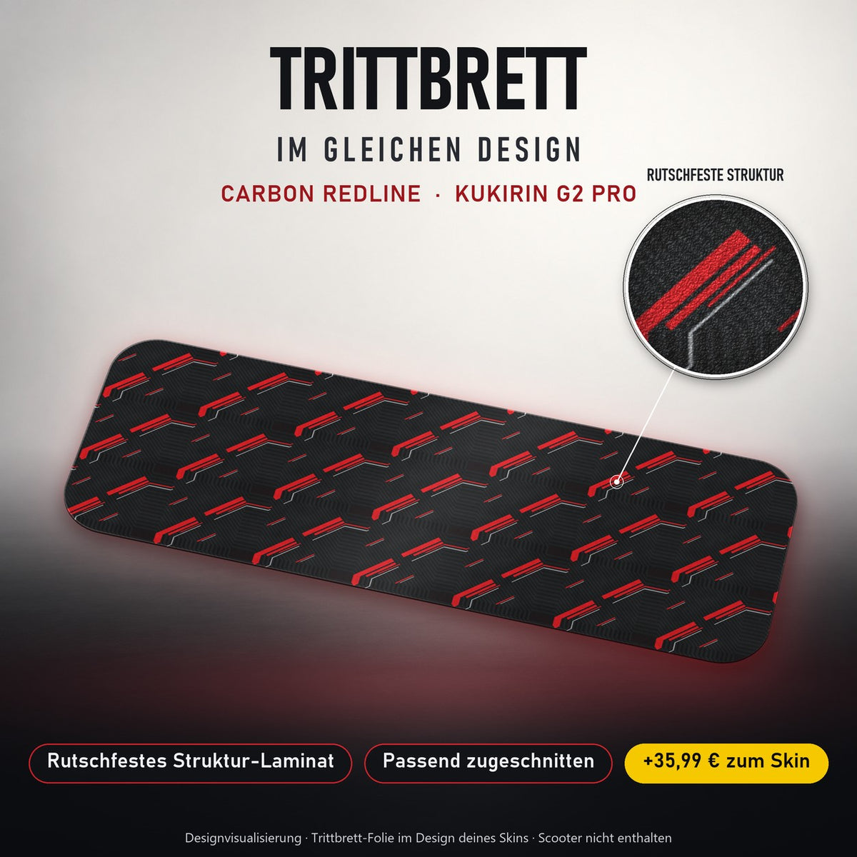 Trittbrett im gleichen Design – CARBON REDLINE