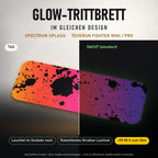 Glow-Trittbrett – SPECTRUM SPLASH, Tag/Nacht