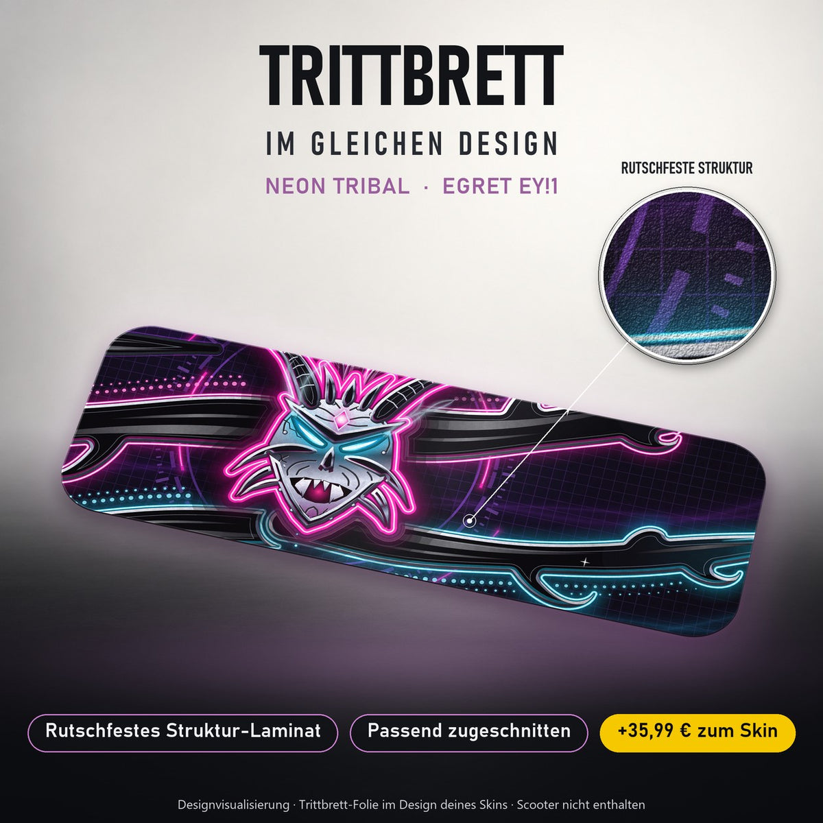 Trittbrett im gleichen Design – NEON TRIBAL