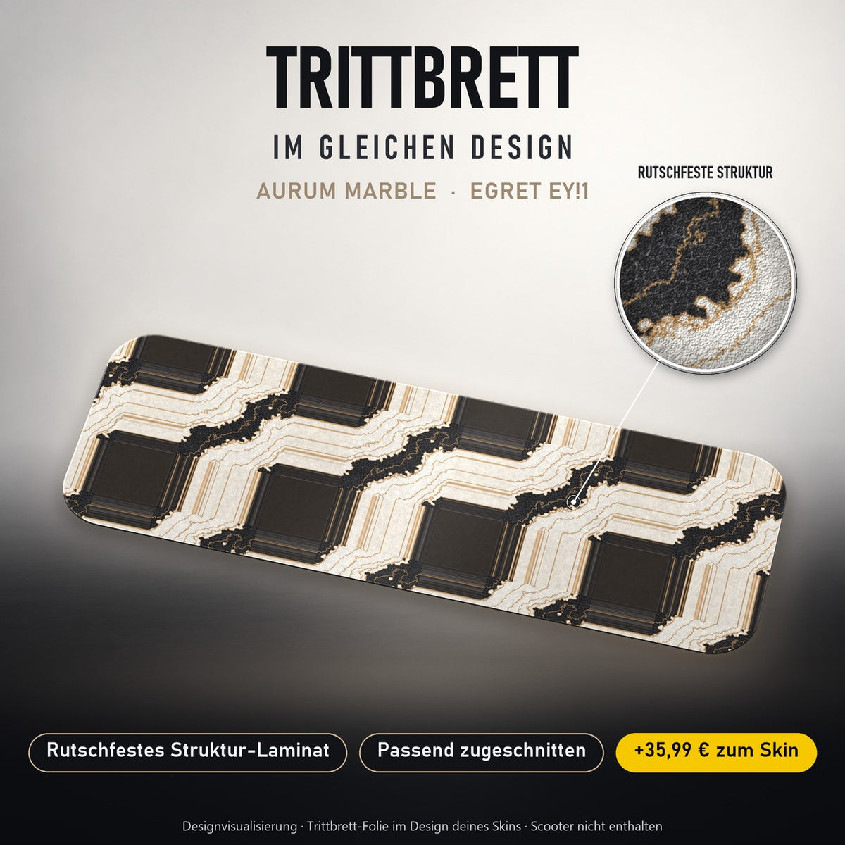 Trittbrett im gleichen Design – AURUM MARBLE