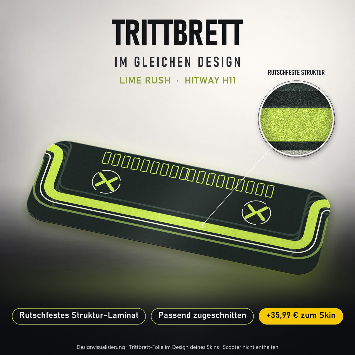 Trittbrett im gleichen Design – LIME RUSH
