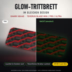 Glow-Trittbrett – SHARK SQUAD, Tag/Nacht