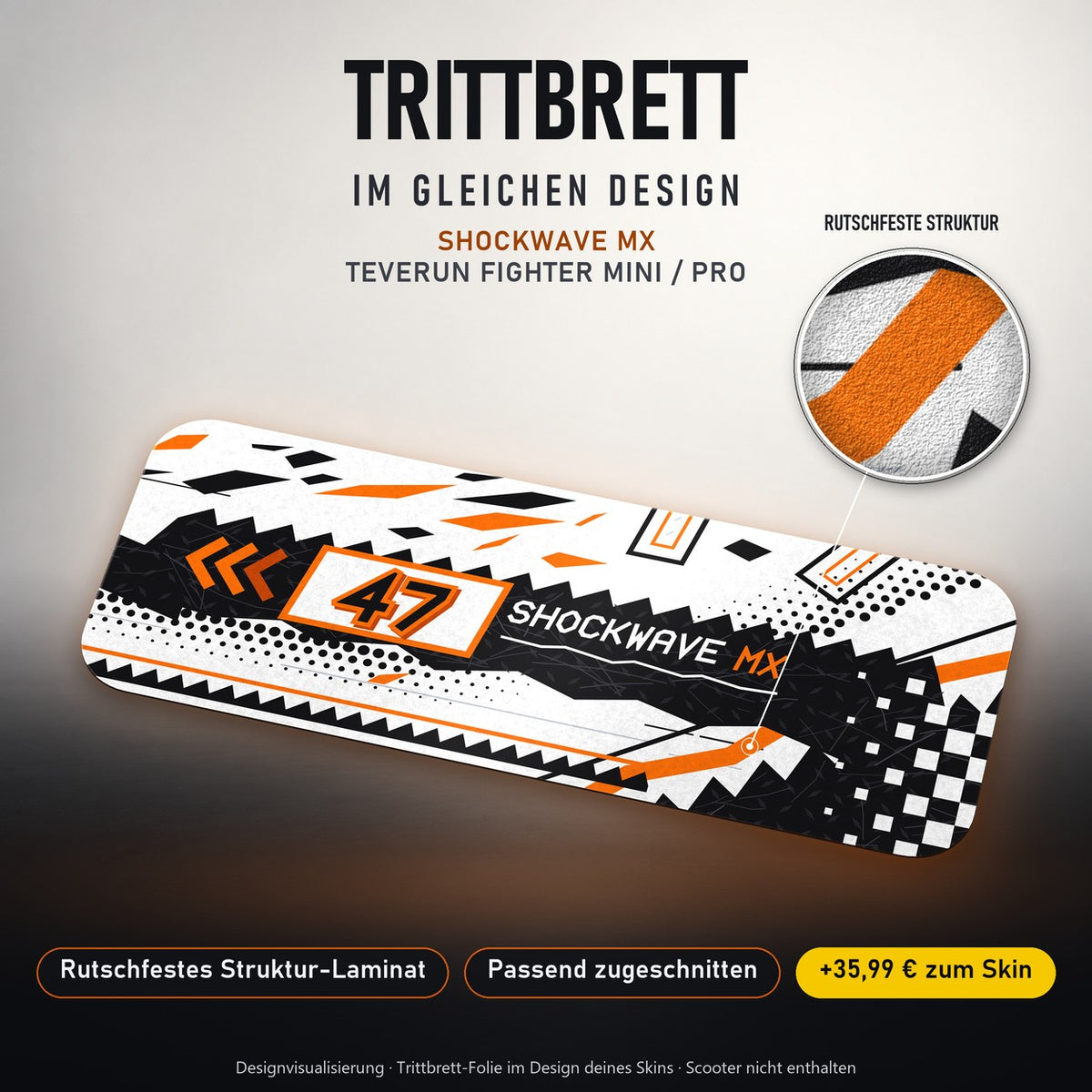 Trittbrett im gleichen Design – SHOCKWAVE MX