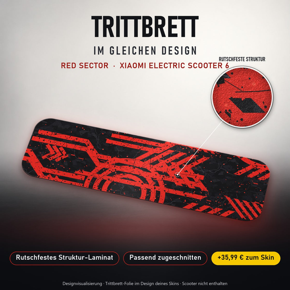 Trittbrett im gleichen Design – RED SECTOR
