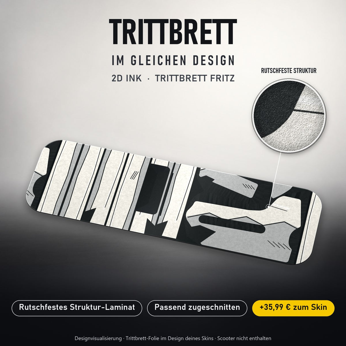 Trittbrett im gleichen Design – 2D INK