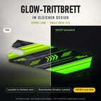 Glow-Trittbrett – VIPER LINE, Tag/Nacht