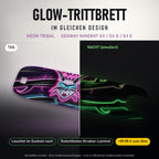 Glow-Trittbrett – NEON TRIBAL, Tag/Nacht