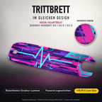 Trittbrett im gleichen Design – NEON HEARTBEAT