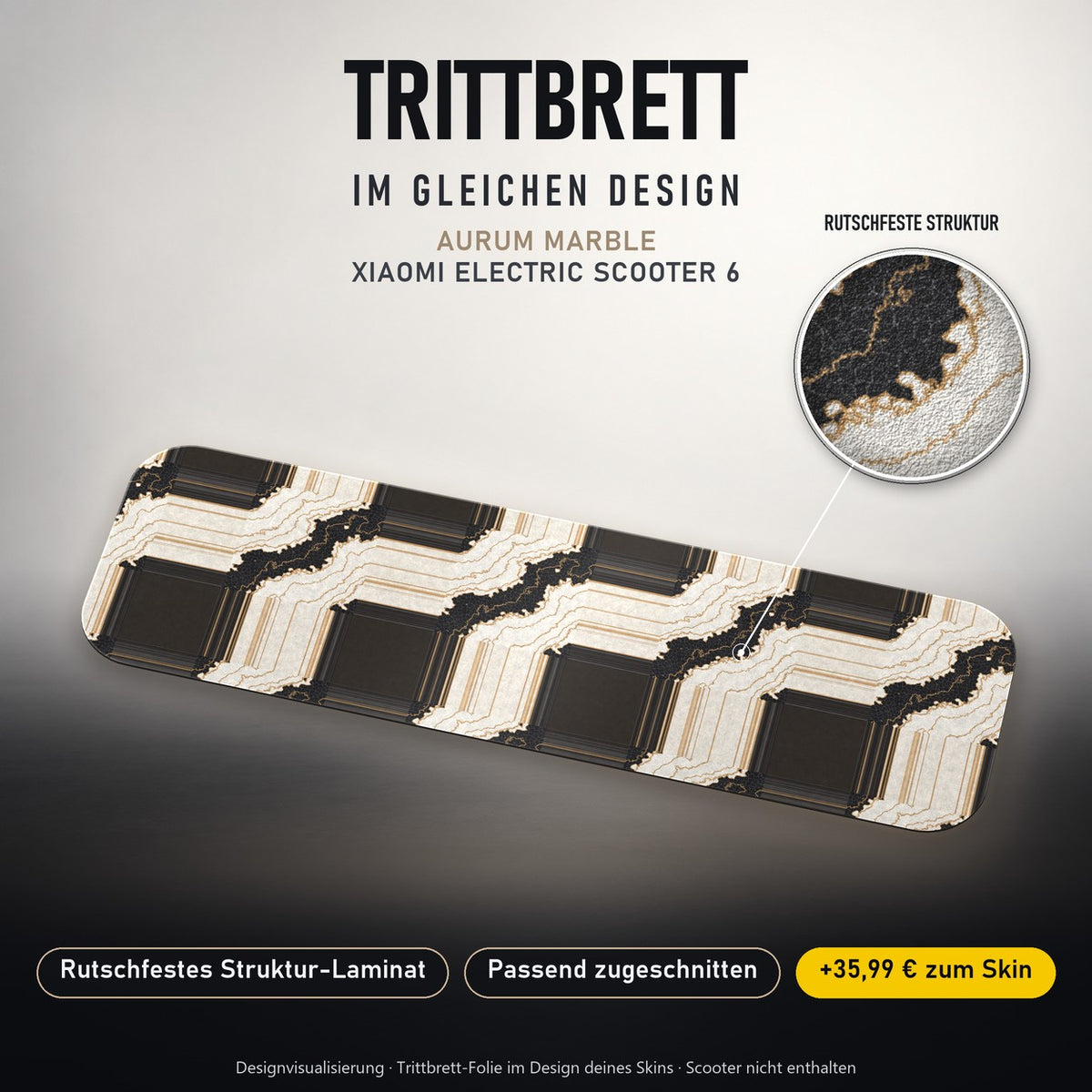 Trittbrett im gleichen Design – AURUM MARBLE