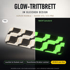 Glow-Trittbrett – AURUM MARBLE, Tag/Nacht