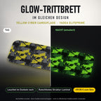 Glow-Trittbrett – YELLOW CYBER CAMOUFLAGE, Tag/Nacht