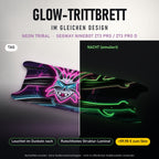 Glow-Trittbrett – NEON TRIBAL, Tag/Nacht