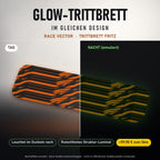 Glow-Trittbrett – RACE VECTOR, Tag/Nacht