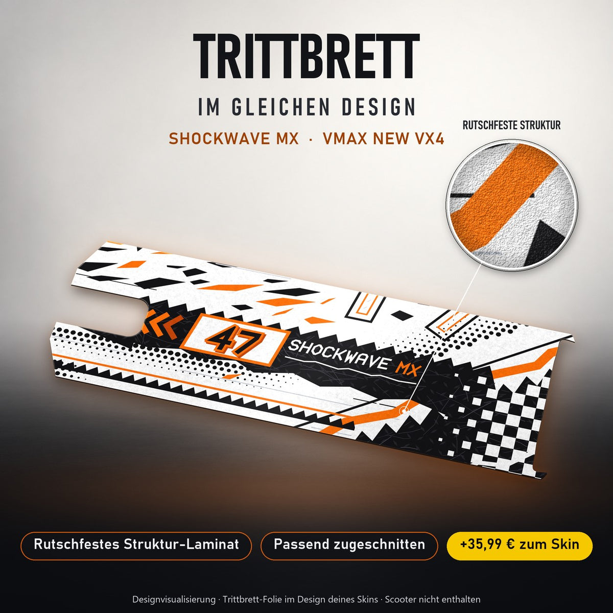 Trittbrett im gleichen Design – SHOCKWAVE MX